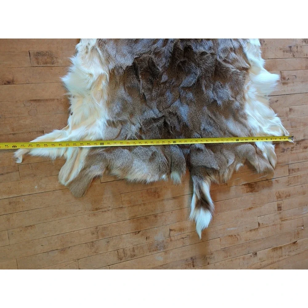 Deerskin Hair On Hide‎ Full Deer Hide Soft Rug Pelt Fur Large Cabin Decor Craft